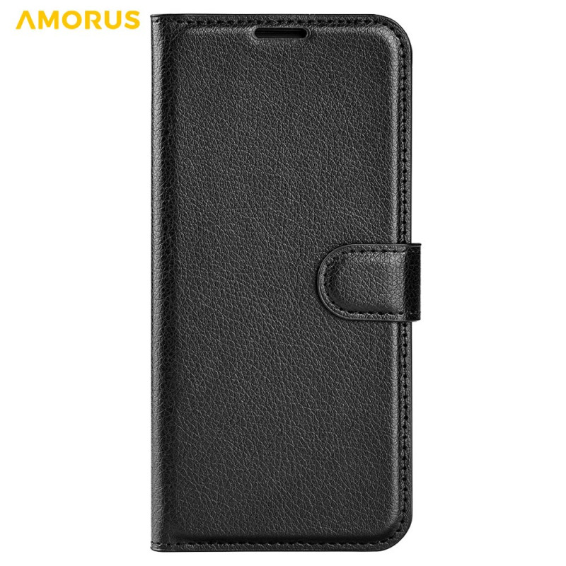 Housse iPhone 14 Pro Max Simili Cuir Litchi