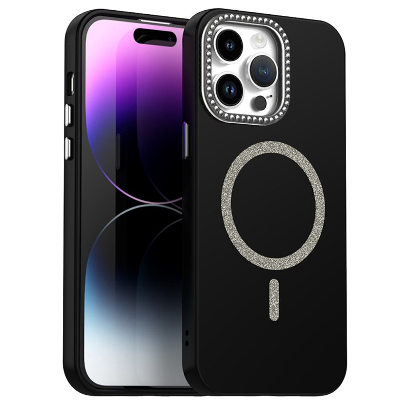 Coque iPhone 14 Pro Max MagSafe Hybride Strass