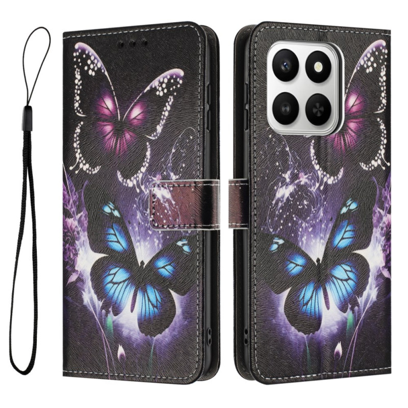 Housse Honor 400 Smart 4G Deux Papillons
