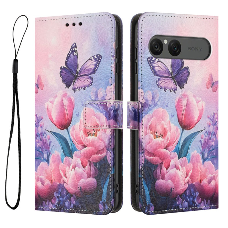 Housse Sony Xperia 10 VII Motif Floral Rose