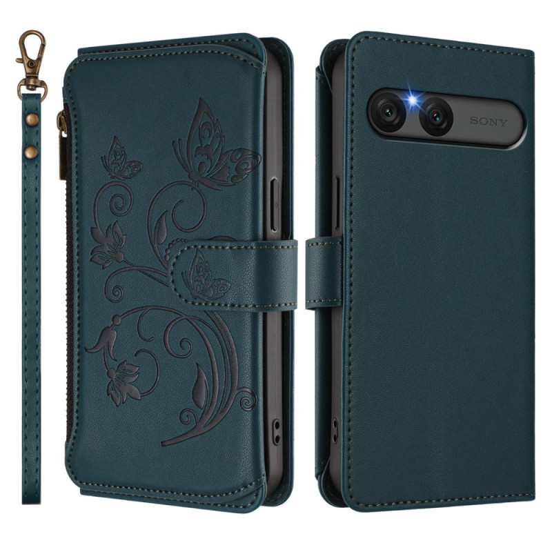 Housse Sony Xperia 10 VII Portefeuille RFID Floral