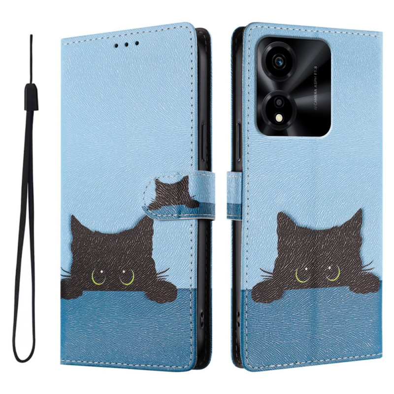 Housse Honor X5c Plus Chat Noir