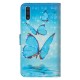 Housse Samsung Galaxy A50 Papillons Bleus Volants Housse Samsung Galaxy A50 Papillons Bleus Volants