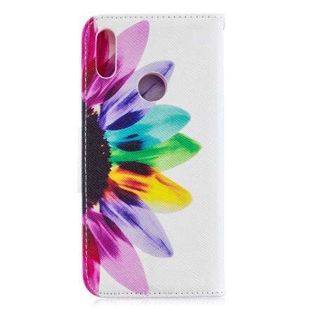Housse Huawei Y6 2019 Fleur Aquarelle
