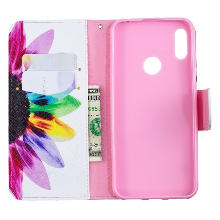 Housse Huawei Y6 2019 Fleur Aquarelle Housse Huawei Y6 2019 Fleur Aquarelle