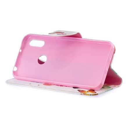 Housse Huawei Y6 2019 Papillons et Fleurs Peints Housse Huawei Y6 2019 Papillons et Fleurs Peints