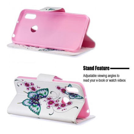 Housse Huawei Y6 2019 Merveilleux Papillons Housse Huawei Y6 2019 Merveilleux Papillons