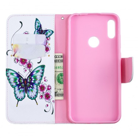 Housse Huawei Y6 2019 Merveilleux Papillons Housse Huawei Y6 2019 Merveilleux Papillons