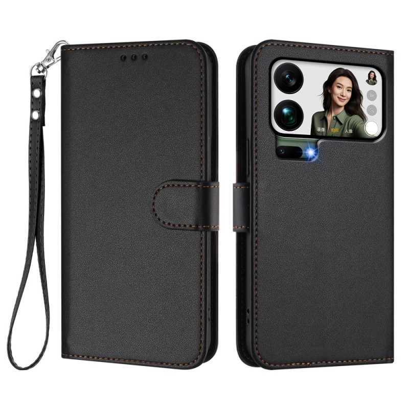Housse Xiaomi 17 Pro Max Simili Cuir à Lanière