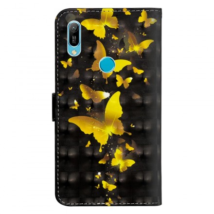 Housse Huawei Y6 2019 Papillons Jaunes Housse Huawei Y6 2019 Papillons Jaunes