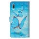 Housse Huawei Y6 2019 Papillons Bleus Volants Housse Huawei Y6 2019 Papillons Bleus Volants
