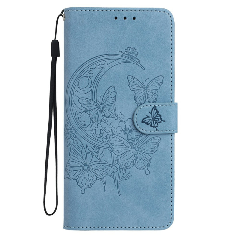 Housse Xiaomi 17 Effet Daim Vol de Papillons