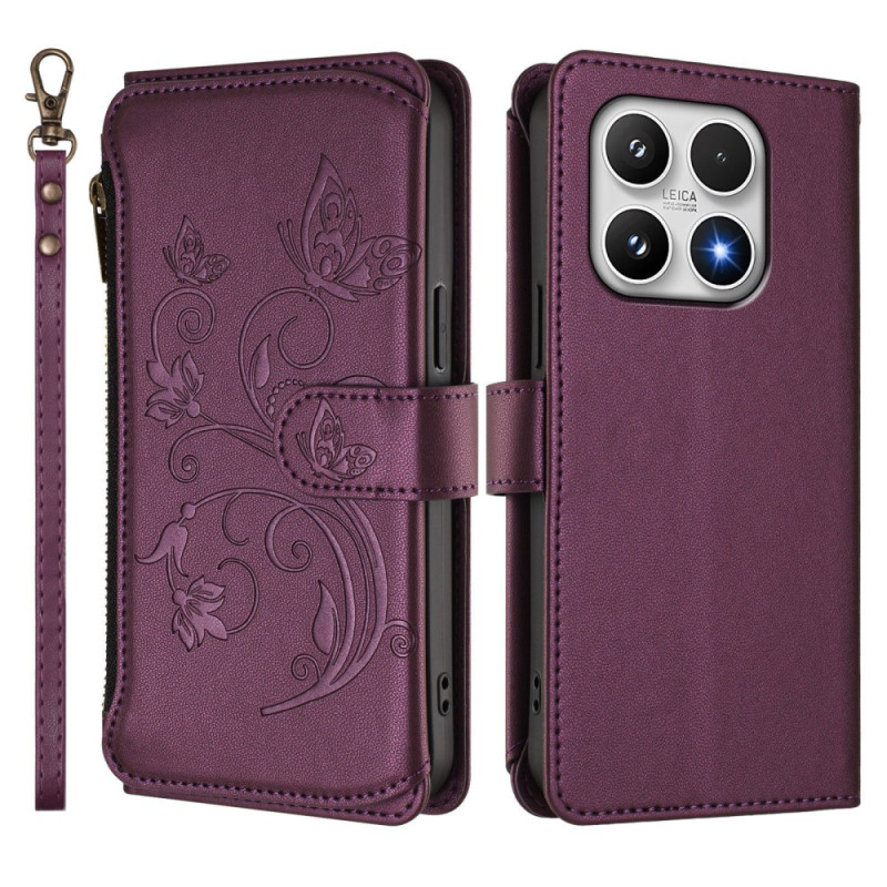 Housse Xiaomi 17 Portefeuille Floral