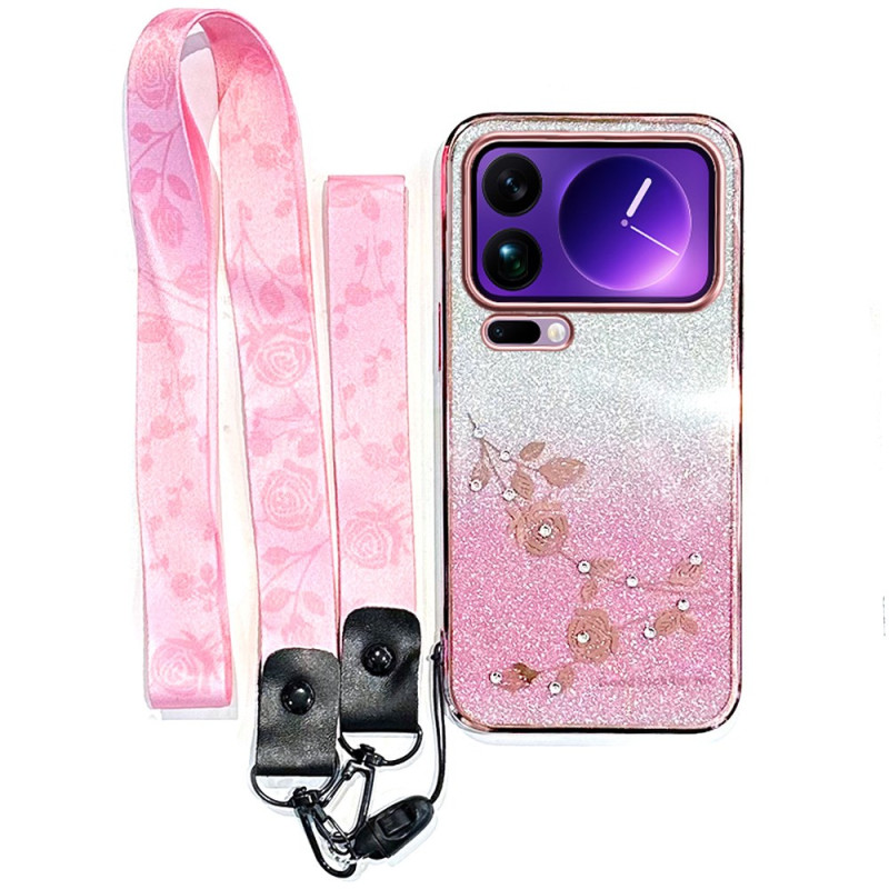 Coque Xiaomi 17 Pro Strass avec Lanières