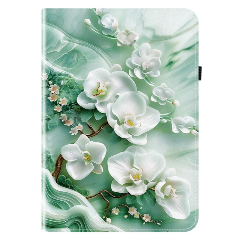 Étui Samsung Galaxy Tab S11 Fleurs de Jade