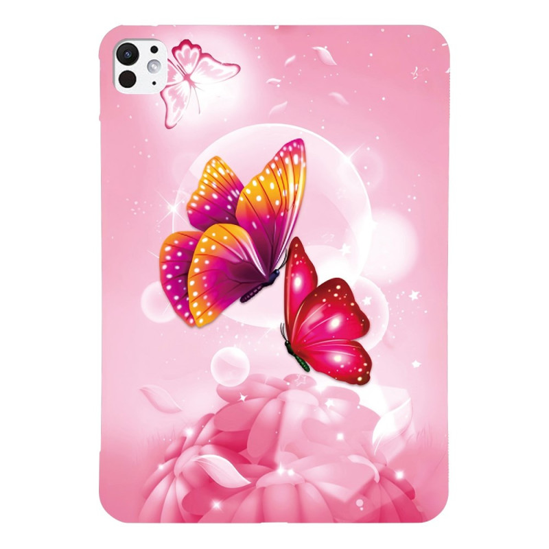 Coque iPad Pro 11 (2025) / 11 (2024) Papillons Roses