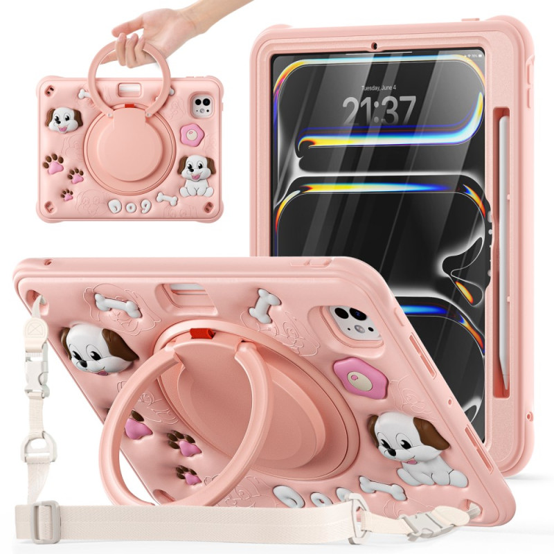 Coque iPad Pro 11 (2025) / 11 (2024) Sangle et Support Chien