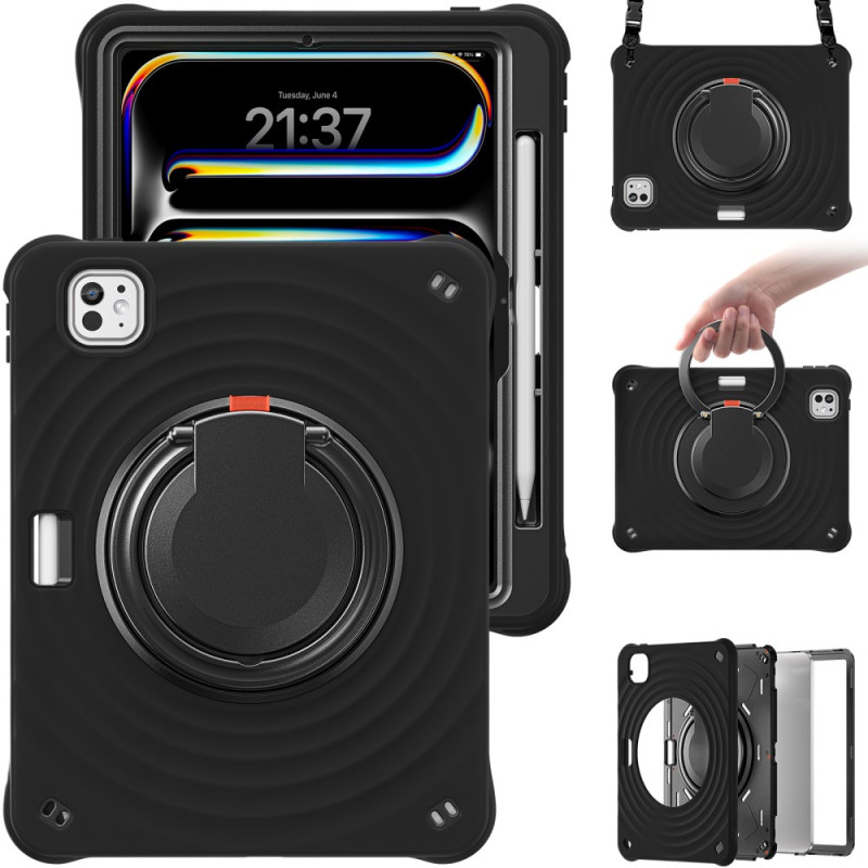 Coque iPad Pro 11 (2025) / 11 (2024) Poignée-Support et Bandoulière
