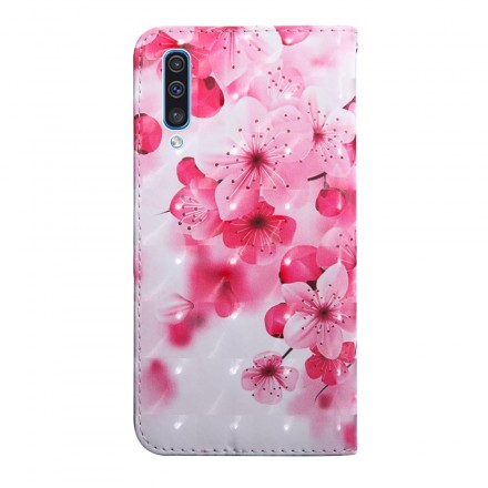 Housse Samsung Galaxy A50 Fleurs Roses