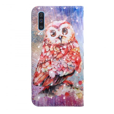 Housse Samsung Galaxy A50 Hibou le Peintre Housse Samsung Galaxy A50 Hibou le Peintre