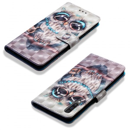 Housse Samsung Galaxy A50 Miss Hibou Housse Samsung Galaxy A50 Miss Hibou