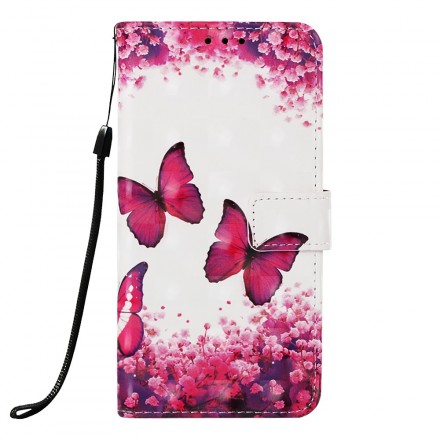 Housse Samsung Galaxy A50 Papillons Rouges Housse Samsung Galaxy A50 Papillons Rouges