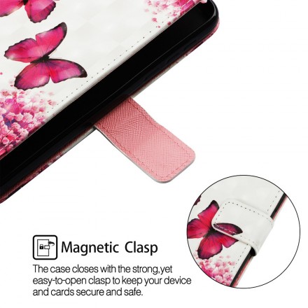 Housse Samsung Galaxy A50 Papillons Rouges Housse Samsung Galaxy A50 Papillons Rouges