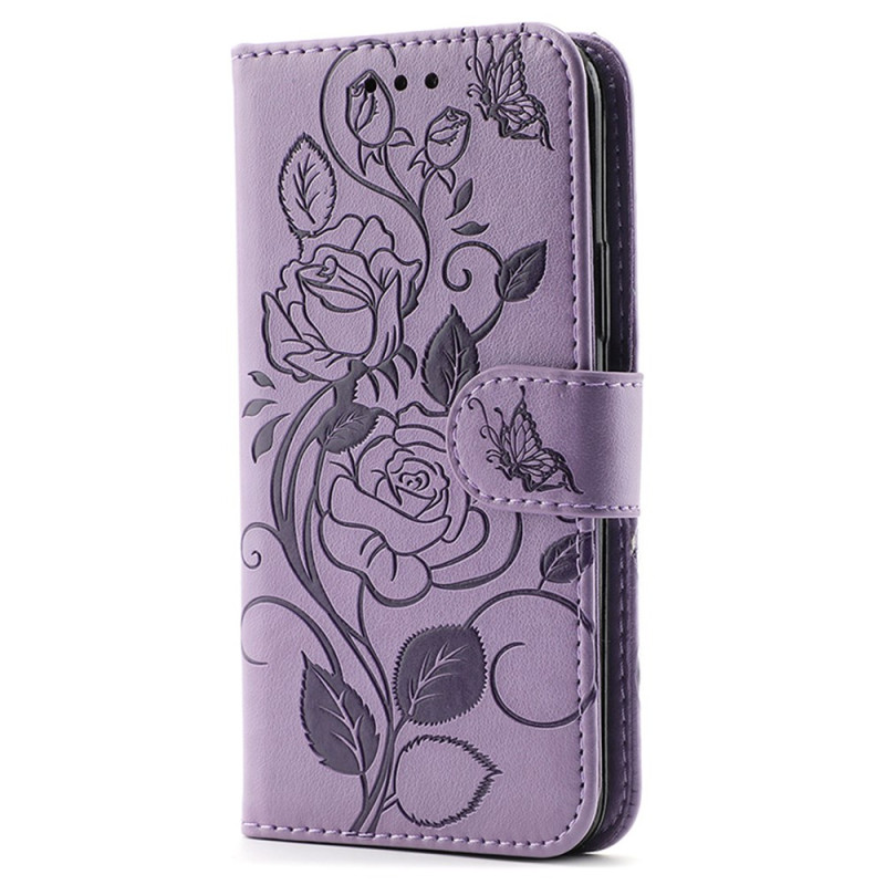 Housse iPhone 14 Pro Max Empreinte Papillons et Roses
