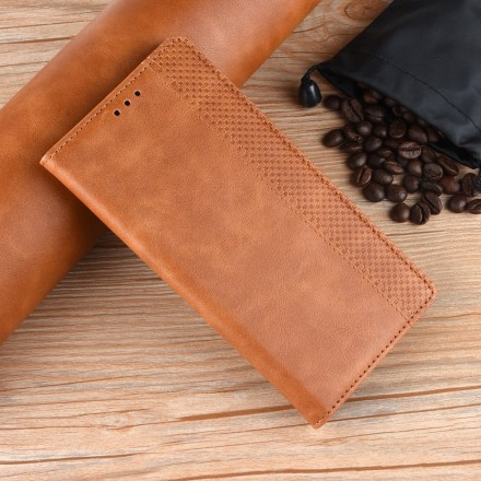 Flip Cover Samsung Galaxy J6 Plus Effet Cuir Vintage Stylisé Flip Cover Samsung Galaxy J6 Plus Effet Cuir Vintage Stylisé