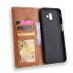 Flip Cover Samsung Galaxy J6 Plus Effet Cuir Vintage Stylisé Flip Cover Samsung Galaxy J6 Plus Effet Cuir Vintage Stylisé