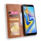 Flip Cover Samsung Galaxy J6 Plus Effet Cuir Vintage Stylisé Flip Cover Samsung Galaxy J6 Plus Effet Cuir Vintage Stylisé