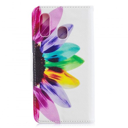 Housse Samsung Galaxy A40 Fleur Aquarelle