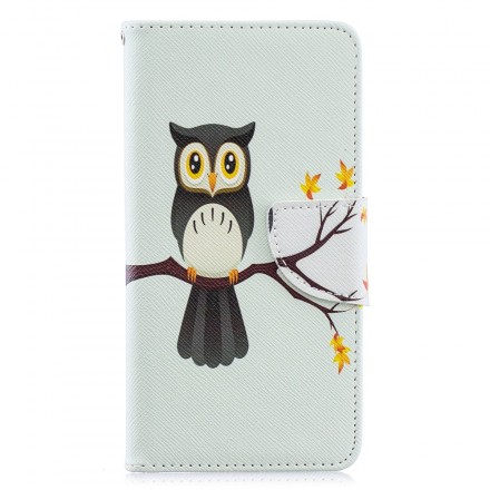 Housse Samsung Galaxy A40 Hibou Perché Sur La Branche