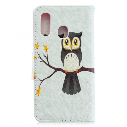 Housse Samsung Galaxy A40 Hibou Perché Sur La Branche Housse Samsung Galaxy A40 Hibou Perché Sur La Branche