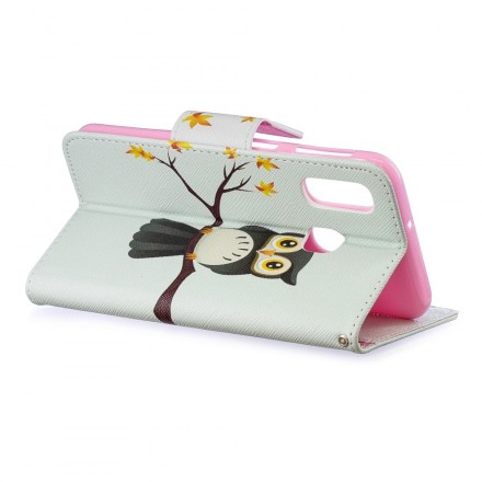 Housse Samsung Galaxy A40 Hibou Perché Sur La Branche Housse Samsung Galaxy A40 Hibou Perché Sur La Branche