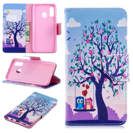 Housse Samsung Galaxy A40 Hiboux Sur La Balancoire Housse Samsung Galaxy A40 Hiboux Sur La Balancoire
