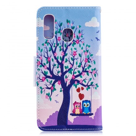 Housse Samsung Galaxy A40 Hiboux Sur La Balancoire Housse Samsung Galaxy A40 Hiboux Sur La Balancoire