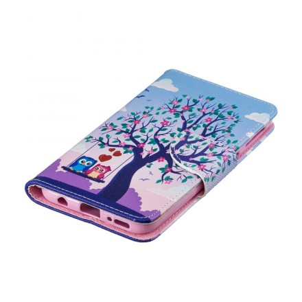 Housse Samsung Galaxy A40 Hiboux Sur La Balancoire Housse Samsung Galaxy A40 Hiboux Sur La Balancoire