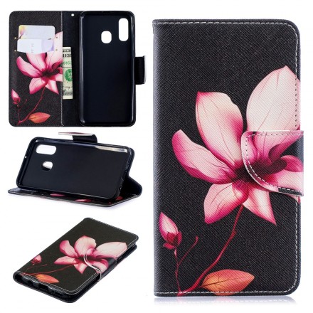 Housse Samsung Galaxy A40 Fleur Rose Housse Samsung Galaxy A40 Fleur Rose