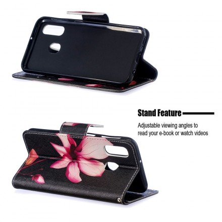Housse Samsung Galaxy A40 Fleur Rose Housse Samsung Galaxy A40 Fleur Rose