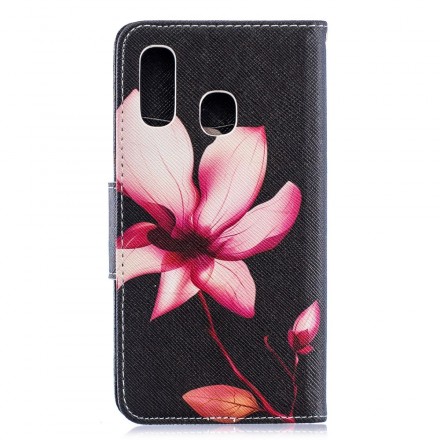 Housse Samsung Galaxy A40 Fleur Rose Housse Samsung Galaxy A40 Fleur Rose