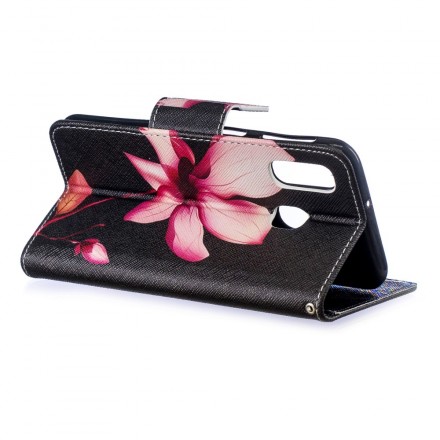 Housse Samsung Galaxy A40 Fleur Rose Housse Samsung Galaxy A40 Fleur Rose