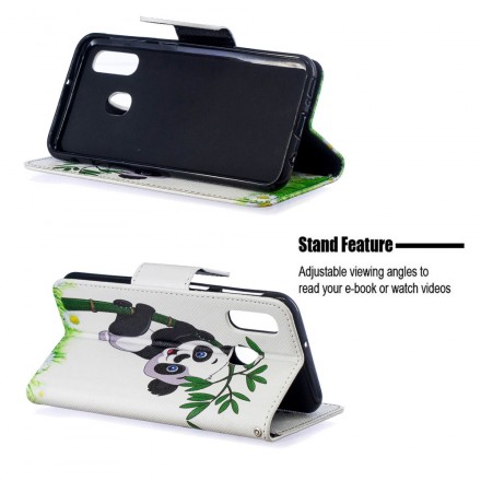 Housse Samsung Galaxy A40 Panda Sur Le Bambou Housse Samsung Galaxy A40 Panda Sur Le Bambou
