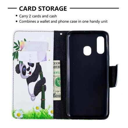 Housse Samsung Galaxy A40 Panda Sur Le Bambou Housse Samsung Galaxy A40 Panda Sur Le Bambou