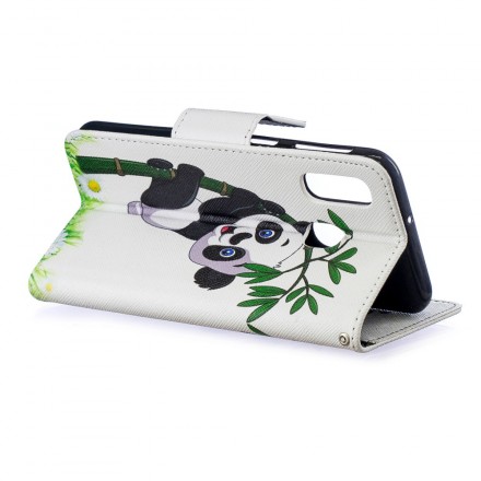 Housse Samsung Galaxy A40 Panda Sur Le Bambou Housse Samsung Galaxy A40 Panda Sur Le Bambou
