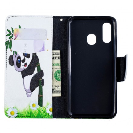 Housse Samsung Galaxy A40 Panda Sur Le Bambou Housse Samsung Galaxy A40 Panda Sur Le Bambou