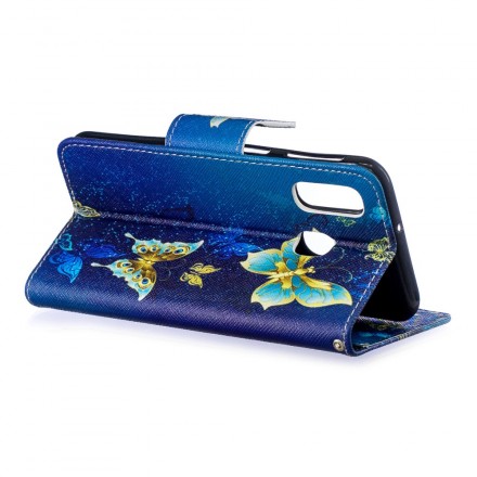 Housse Samsung Galaxy A40 Papillons Dorés Housse Samsung Galaxy A40 Papillons Dorés