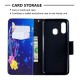Housse Samsung Galaxy A40 Papillons colorés dans la Nuit Housse Samsung Galaxy A40 Papillons colorés dans la Nuit