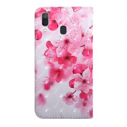 Housse Samsung Galaxy A40 Fleurs Roses