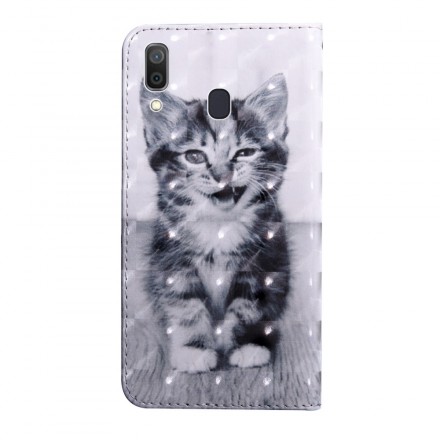 Housse Samsung Galaxy A40 Chat Noir et Blanc Housse Samsung Galaxy A40 Chat Noir et Blanc